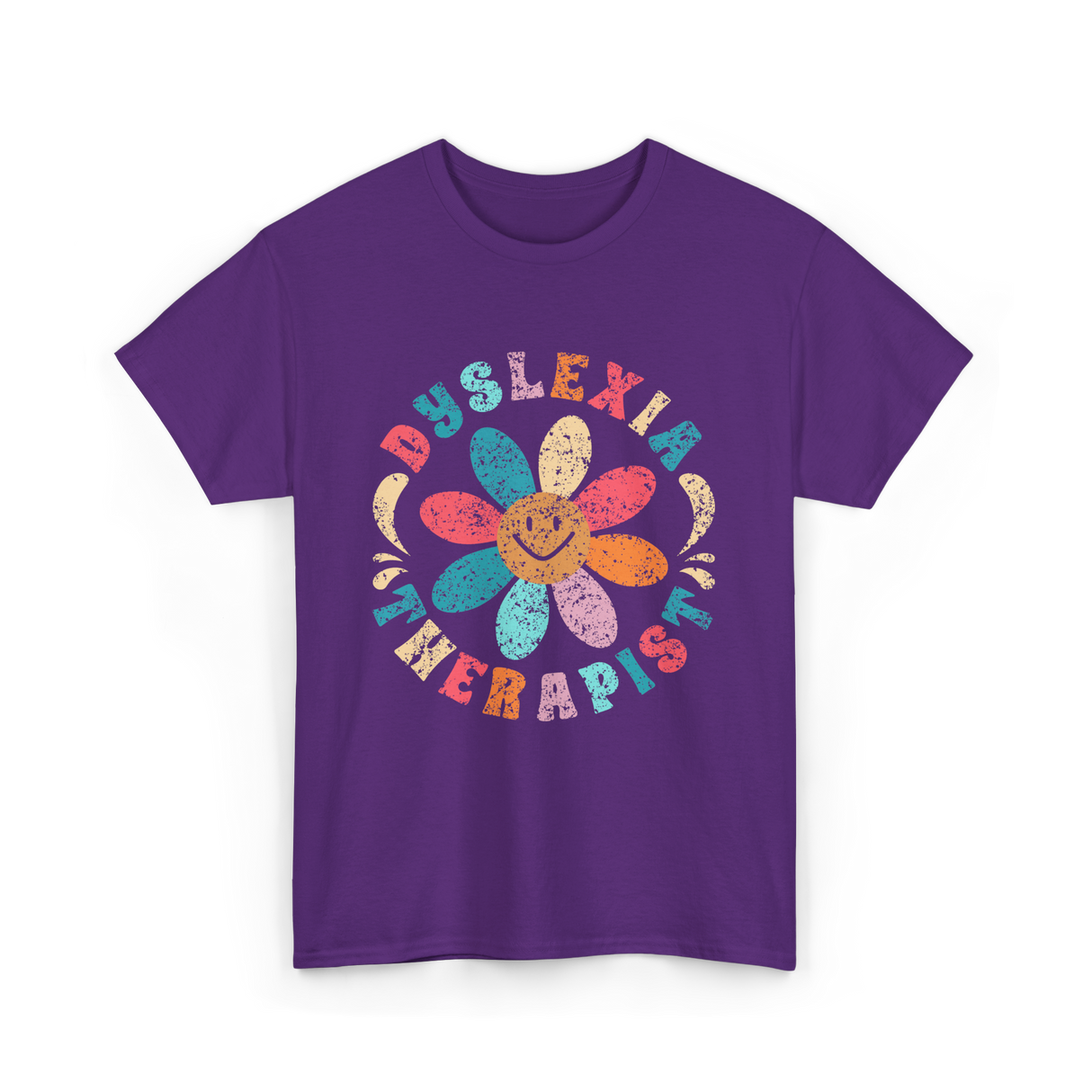 Dyslexia Therapist Dyslexia Awareness T-Shirt - Purple