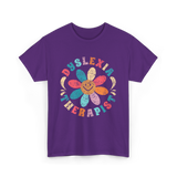 Dyslexia Therapist Dyslexia Awareness T-Shirt - Purple