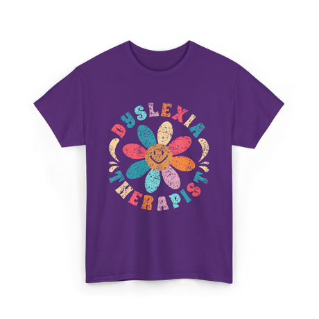 Dyslexia Therapist Dyslexia Awareness T-Shirt - Purple