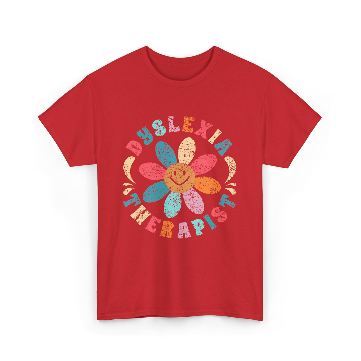 Dyslexia Therapist Dyslexia Awareness T-Shirt - Red