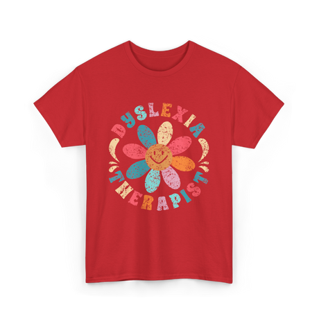 Dyslexia Therapist Dyslexia Awareness T-Shirt - Red