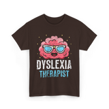 Dyslexia Therapist Dyslexia Awareness T-Shirt - Dark Chocolate