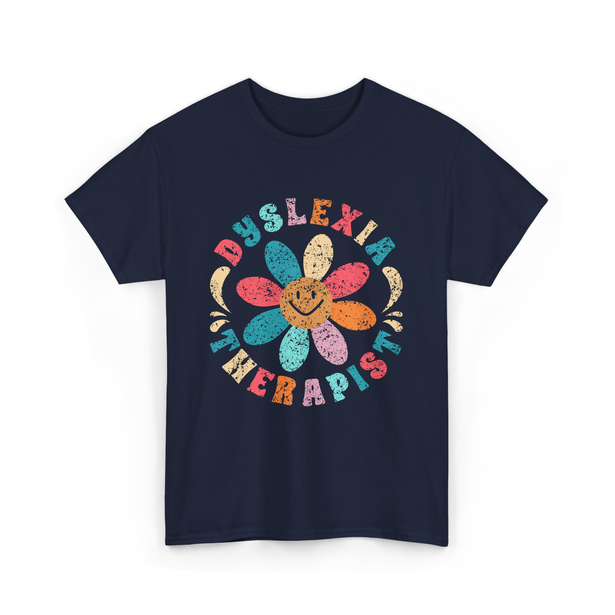 Dyslexia Therapist Dyslexia Awareness T-Shirt - Navy