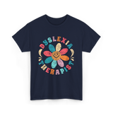 Dyslexia Therapist Dyslexia Awareness T-Shirt - Navy