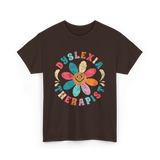 Dyslexia Therapist Dyslexia Awareness T-Shirt - Dark Chocolate