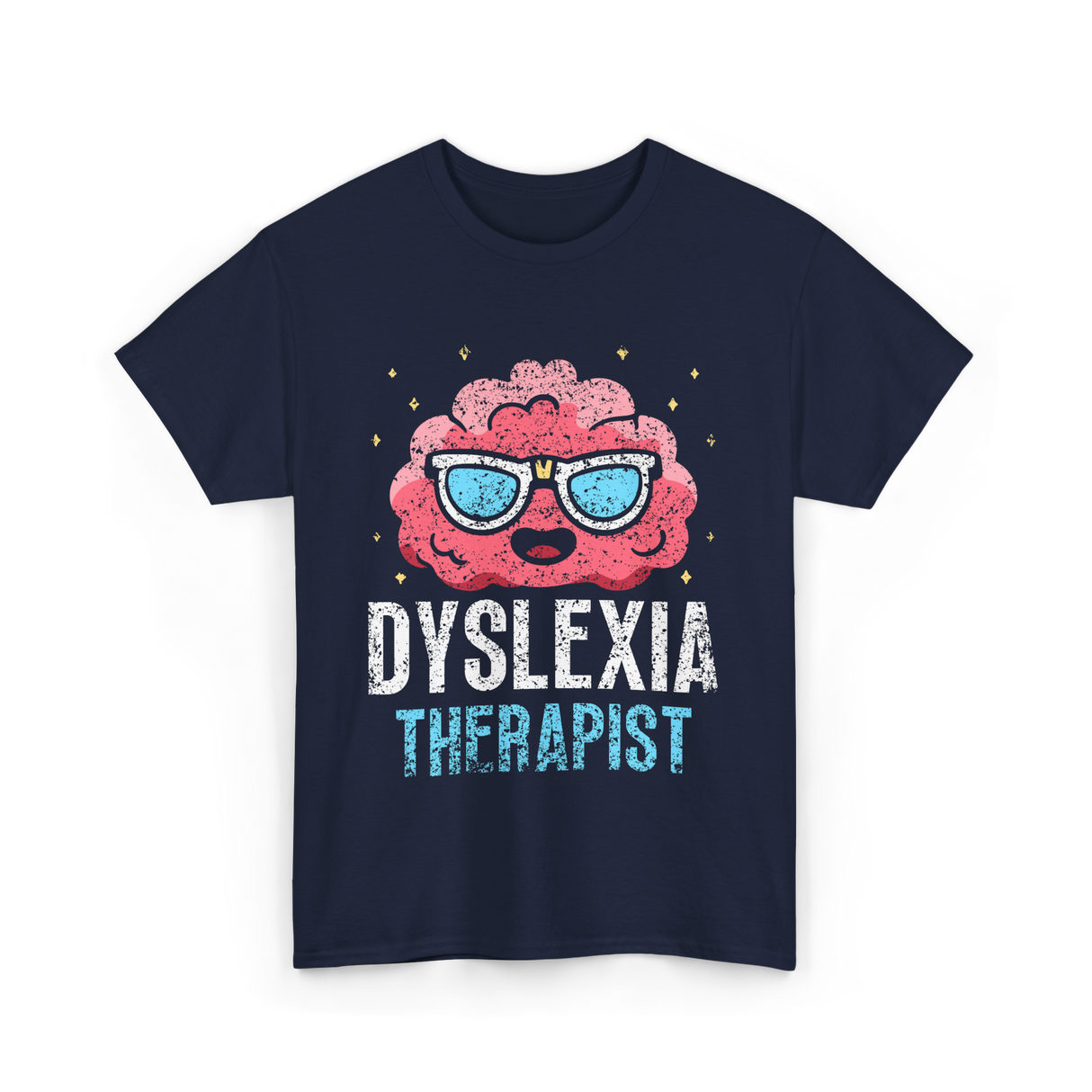 Dyslexia Therapist Dyslexia Awareness T-Shirt - Navy