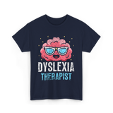 Dyslexia Therapist Dyslexia Awareness T-Shirt - Navy