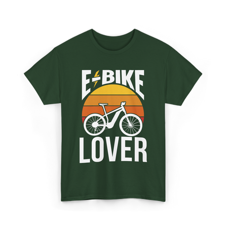 E-Bike Lover Electric Cycling T-Shirt - Forest Green