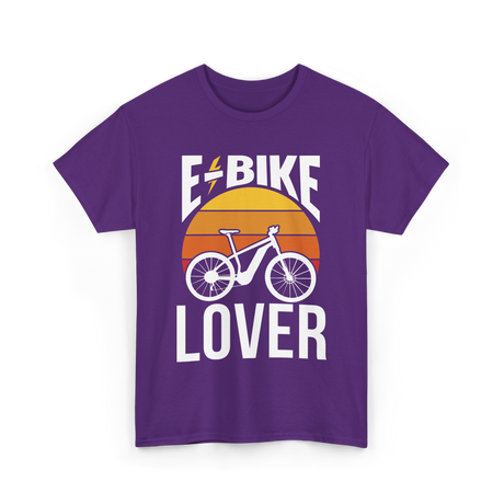 E-Bike Lover Electric Cycling T-Shirt - Purple