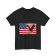 Eagle American Flag Patriotic T-Shirt - Black