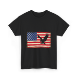 Eagle American Flag Patriotic T-Shirt - Black