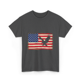 Eagle American Flag Patriotic T-Shirt - Dark Heather