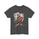 Eagle and Hawk Wildlife Art T-Shirt - Dark Heather