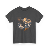 Eagle Mountains Wildlife Art T-Shirt - Dark Heather