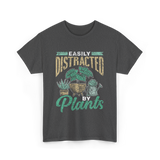 Easily Distracted By Plants Botany T-Shirt - Dark Heather