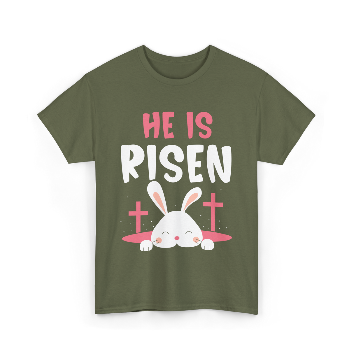 Easter Bunny T-Shirt - Military Green