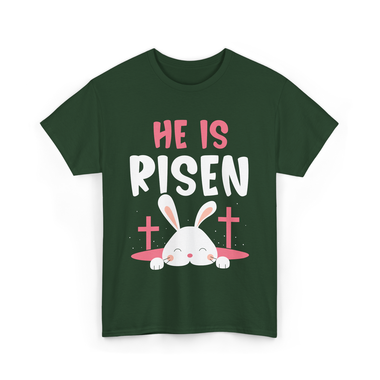 Easter Bunny T-Shirt - Forest Green