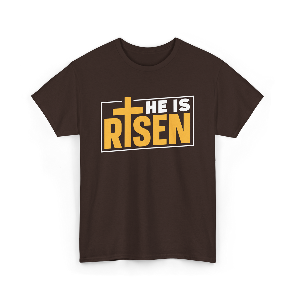 Easter Faith T-Shirt - Dark Chocolate