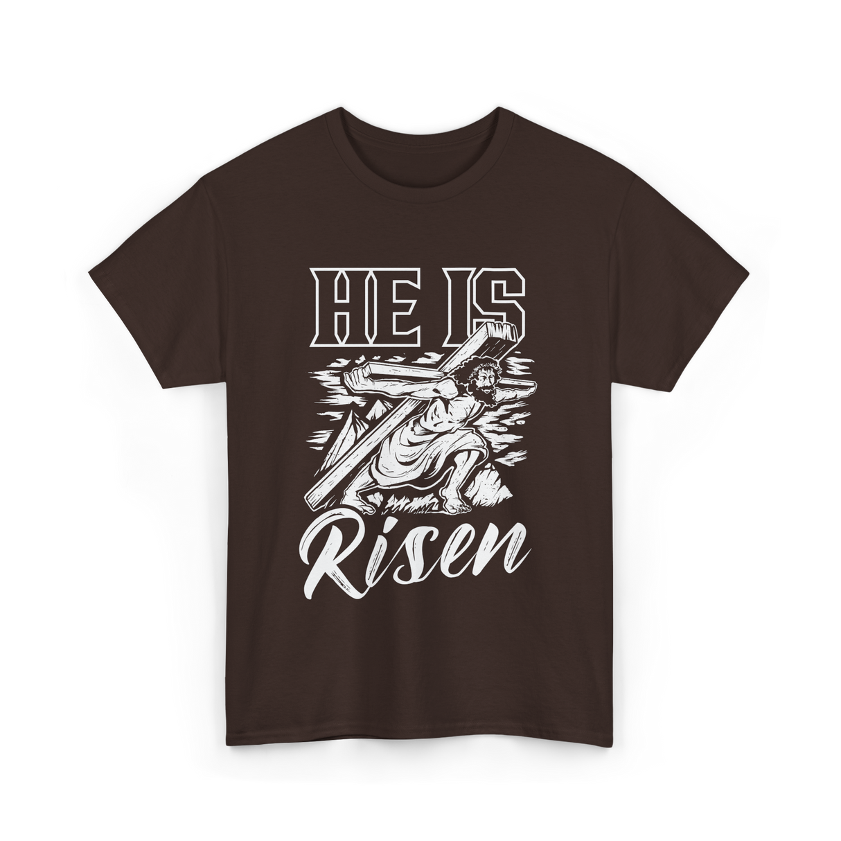 Easter Resurrection T-Shirt - Dark Chocolate