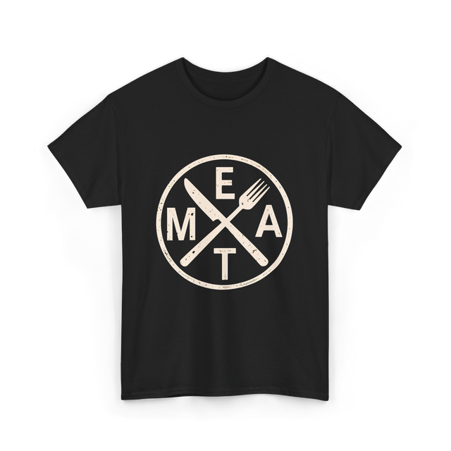 Eat Meat Carnivore Diet T-Shirt - Black