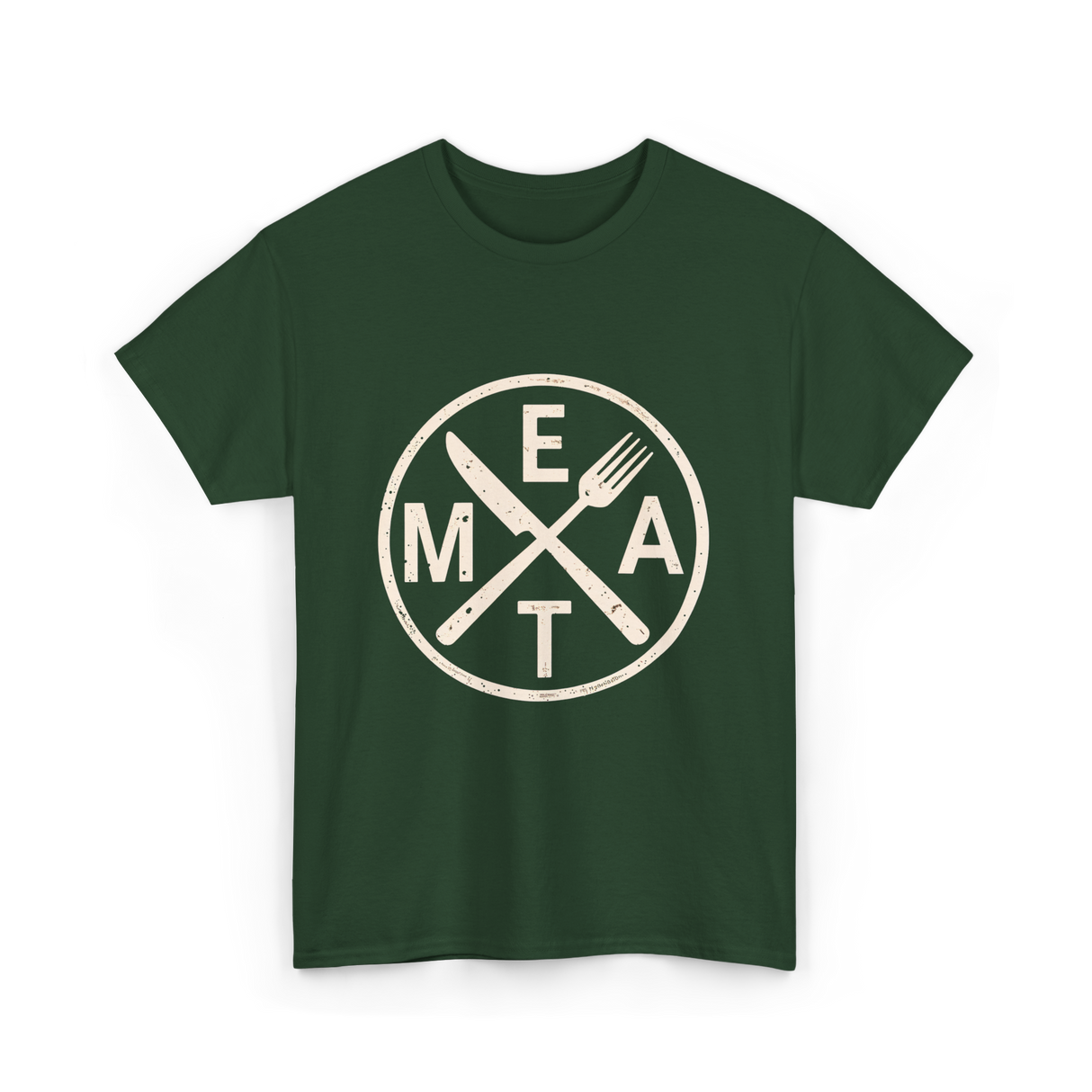 Eat Meat Carnivore Diet T-Shirt - Forest Green