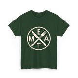 Eat Meat Carnivore Diet T-Shirt - Forest Green