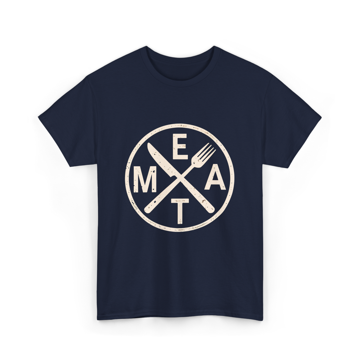 Eat Meat Carnivore Diet T-Shirt - Navy