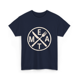 Eat Meat Carnivore Diet T-Shirt - Navy