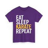 Eat Sleep Karate T-Shirt - Purple