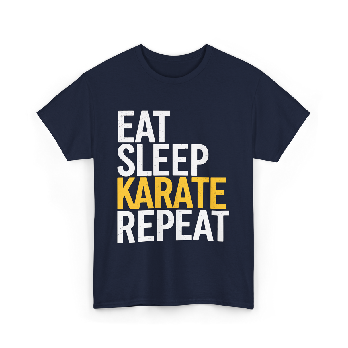 Eat Sleep Karate T-Shirt - Navy