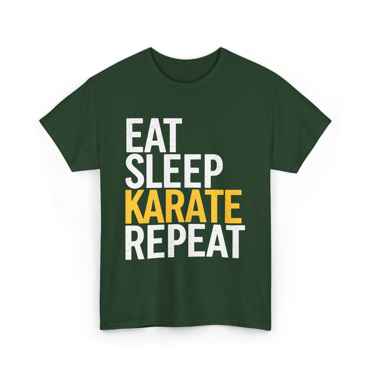 Eat Sleep Karate T-Shirt - Forest Green