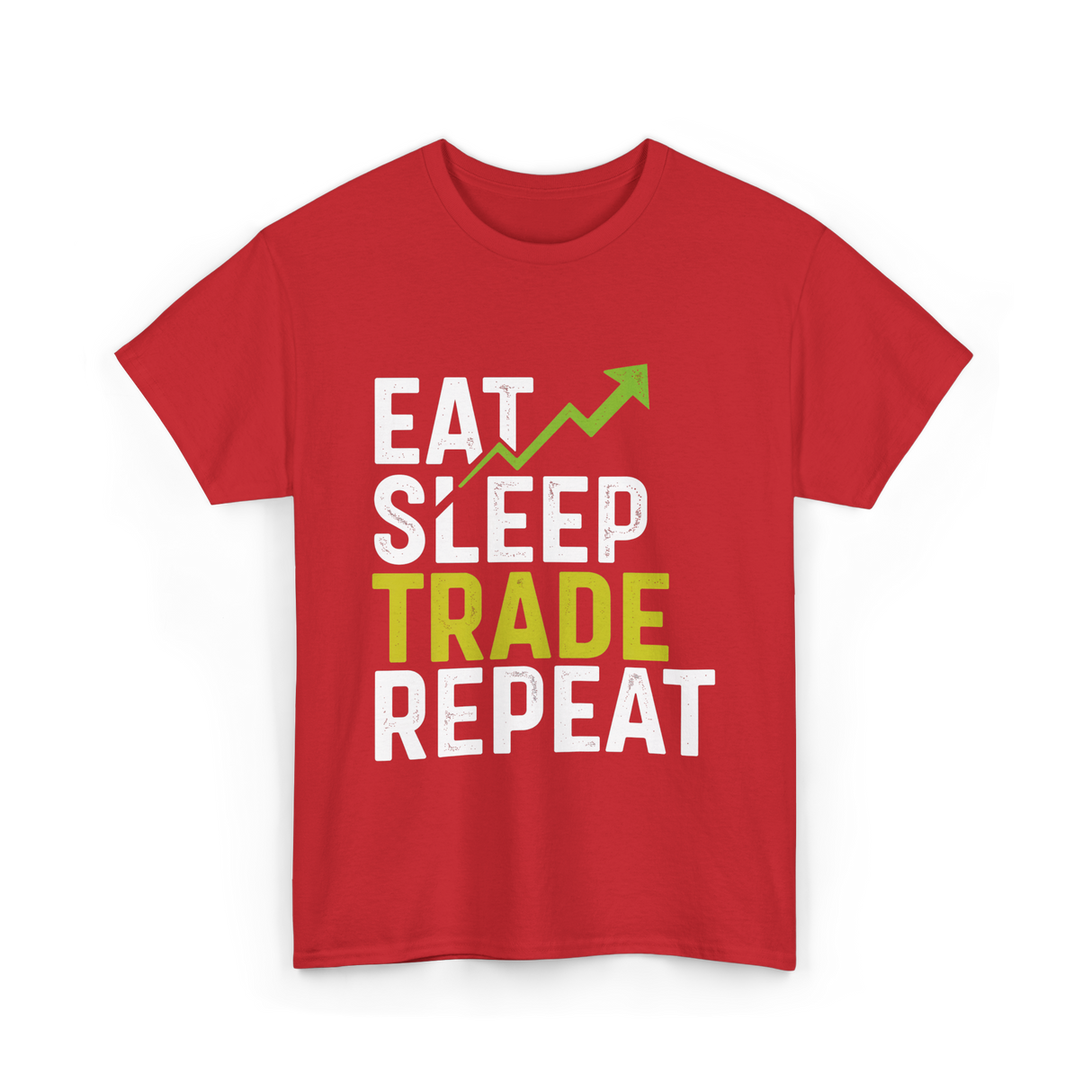 Eat Sleep Trade Repeat Trading T-Shirt - Red