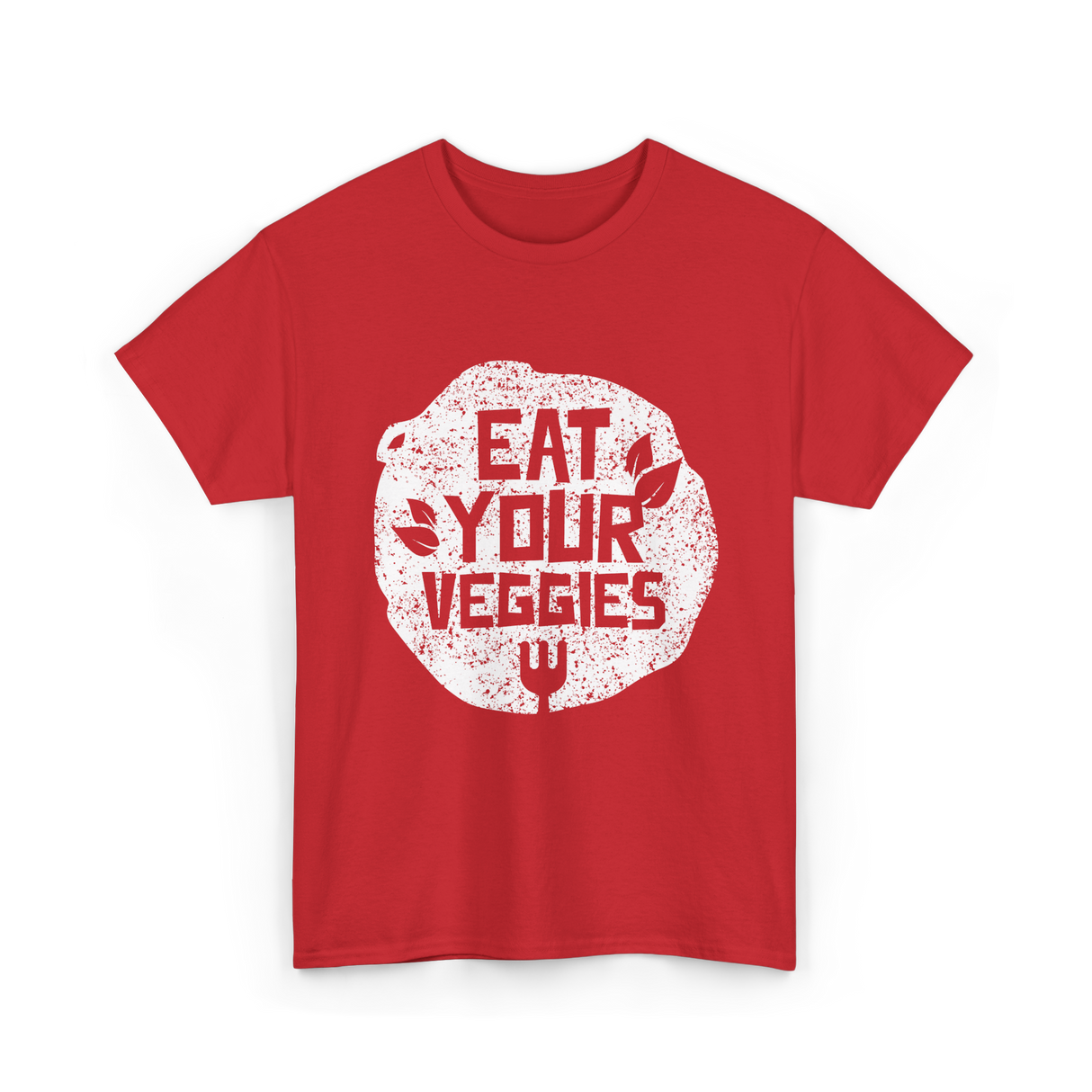 Eat Your Veggies Vegetables Gardening T-Shirt - Red