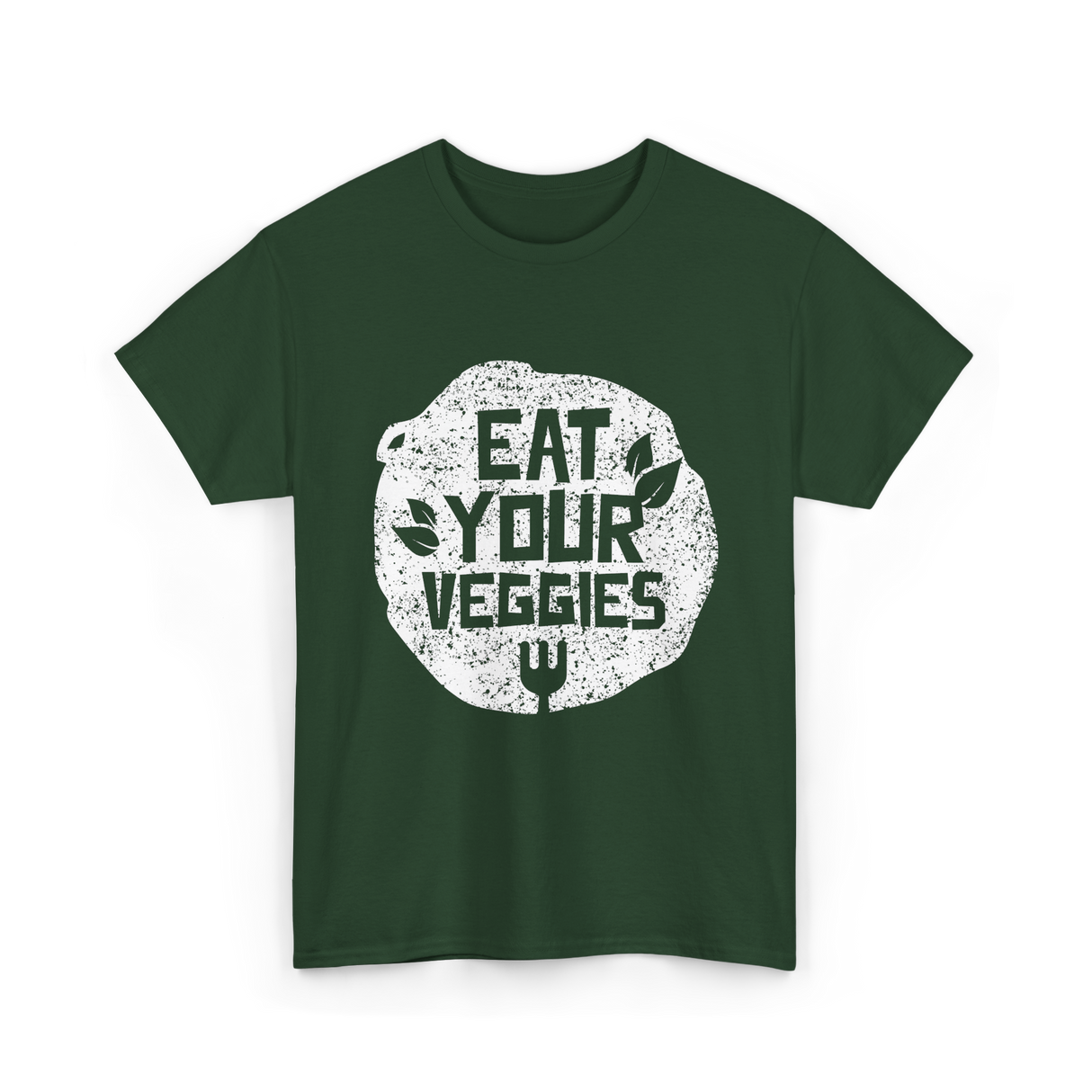 Eat Your Veggies Vegetables Gardening T-Shirt - Forest Green