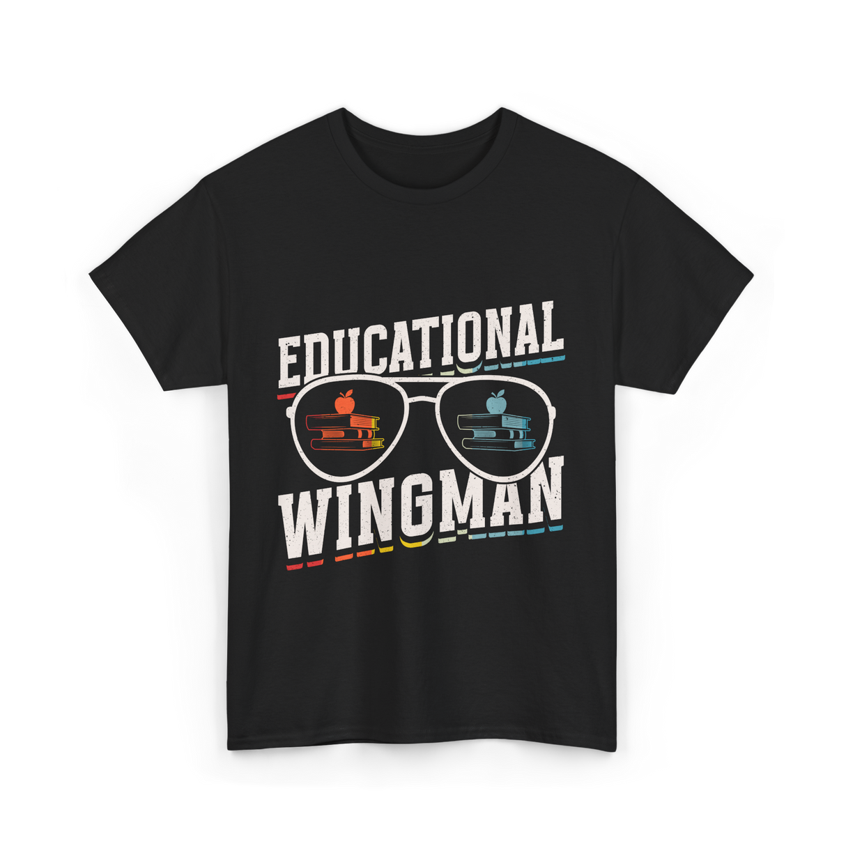 Educational Wingman Educator Teacher T-Shirt - Black