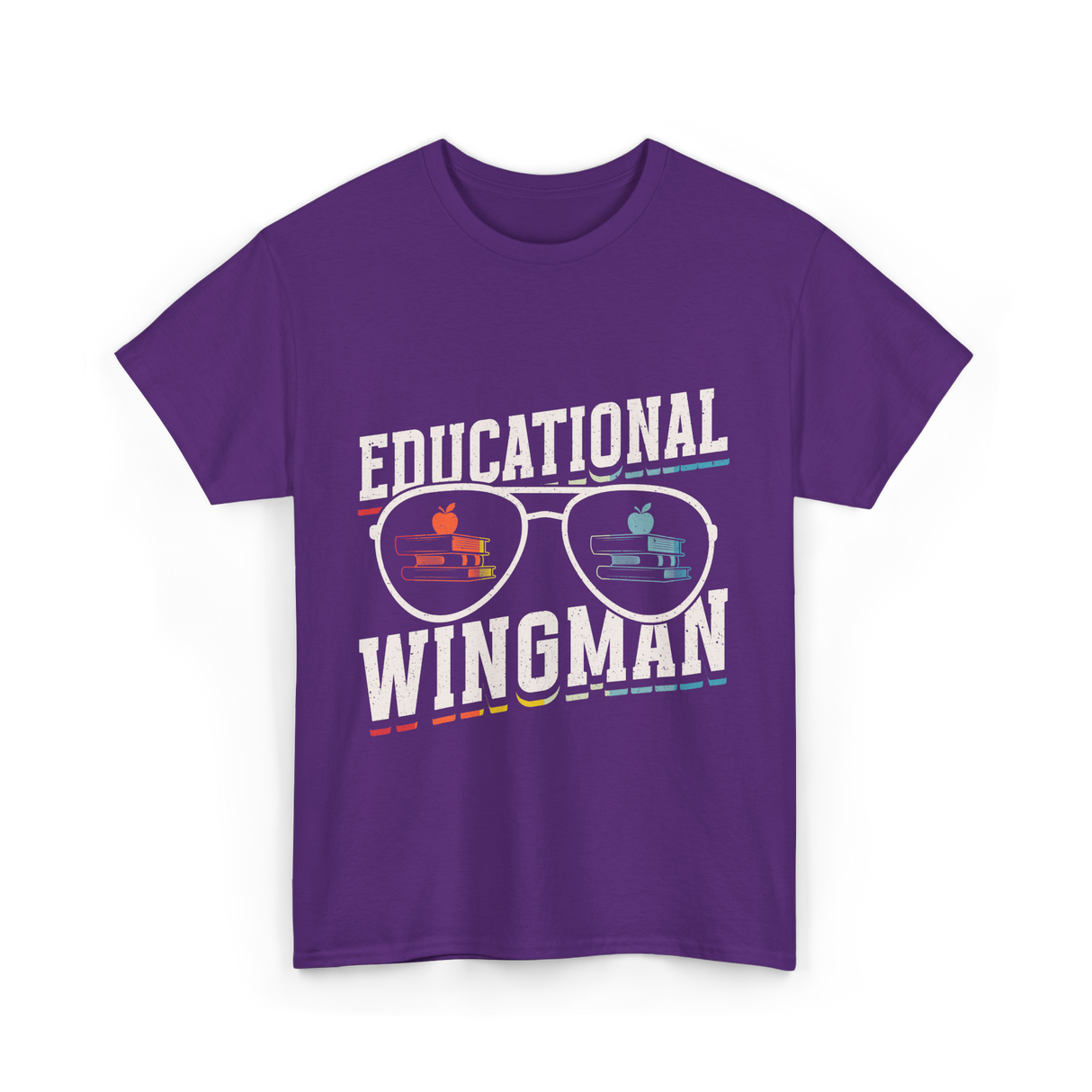 Educational Wingman Educator Teacher T-Shirt - Purple