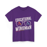 Educational Wingman Educator Teacher T-Shirt - Purple