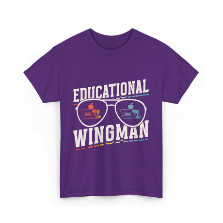 Educational Wingman Educator Teacher T-Shirt - Purple