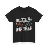 Educational Wingman Educator Teaching T-Shirt - Black