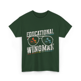 Educational Wingman Educator Teaching T-Shirt - Forest Green