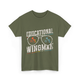 Educational Wingman Educator Teaching T-Shirt - Military Green