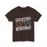 Educational Wingman Educator Teaching T-Shirt - Dark Chocolate