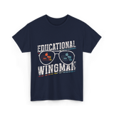 Educational Wingman Educator Teaching T-Shirt - Navy