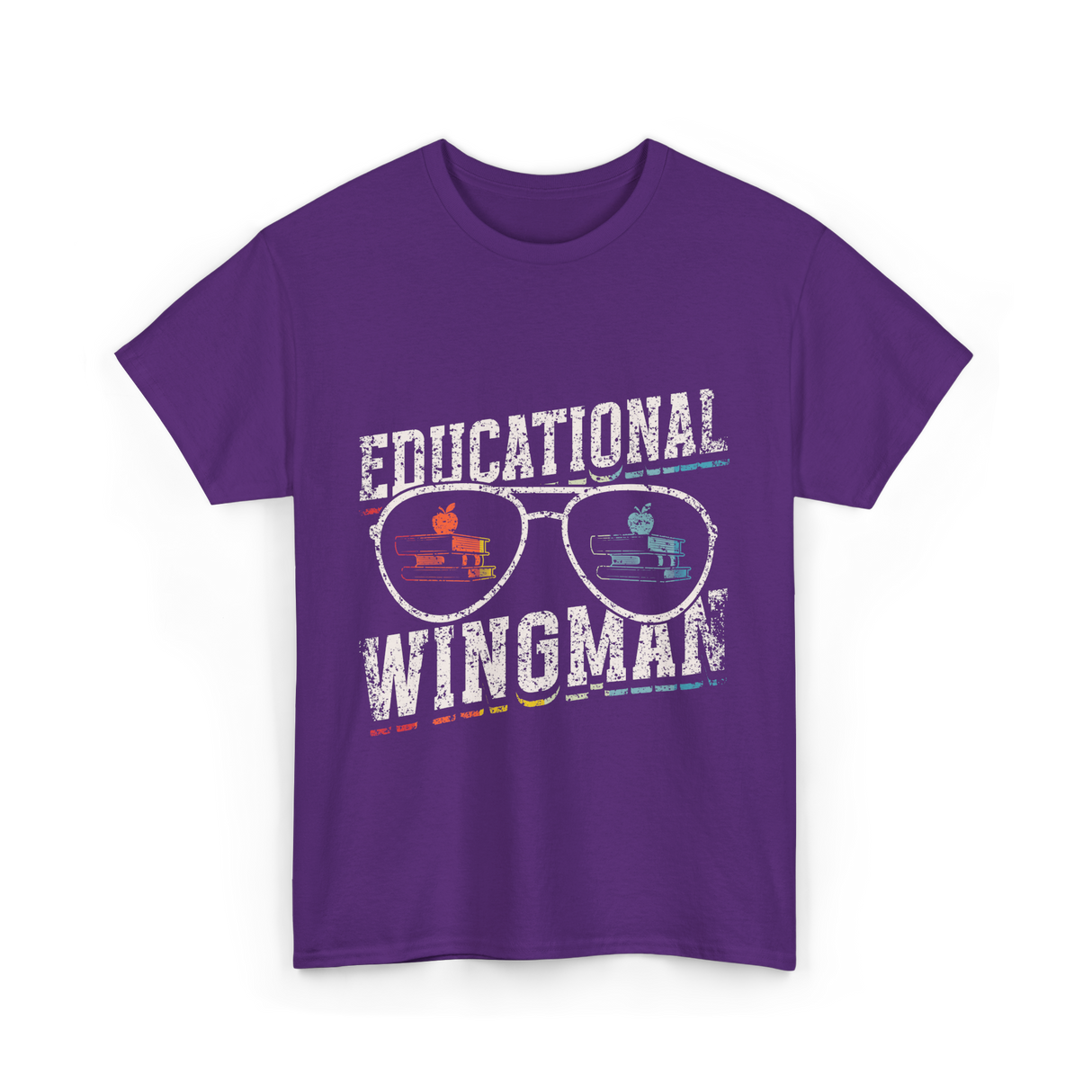 Educational Wingman Educator Teaching T-Shirt - Purple