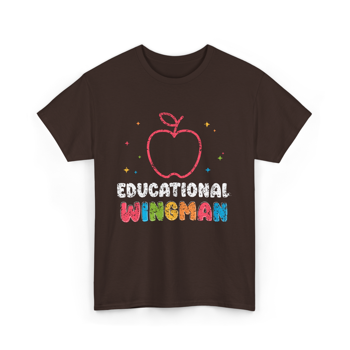 Educational Wingman T-Shirt - Dark Chocolate