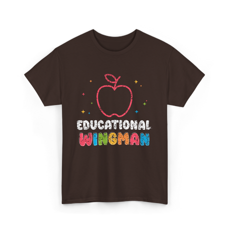 Educational Wingman T-Shirt - Dark Chocolate