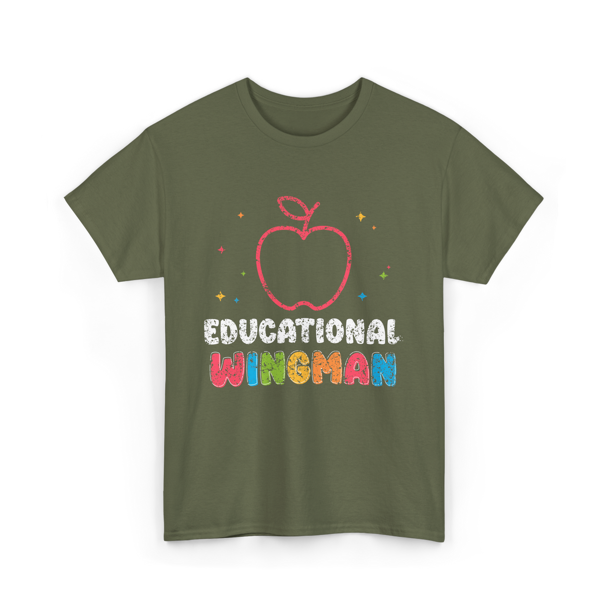 Educational Wingman T-Shirt - Military Green