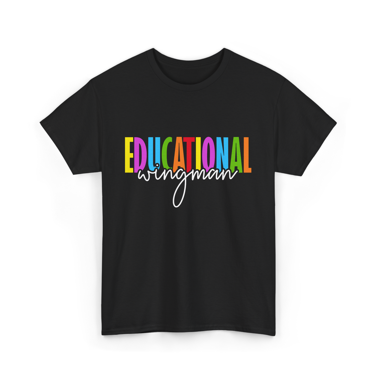 Educational Wingman Teacher Assistant T-Shirt - Black