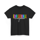 Educational Wingman Teacher Assistant T-Shirt - Black