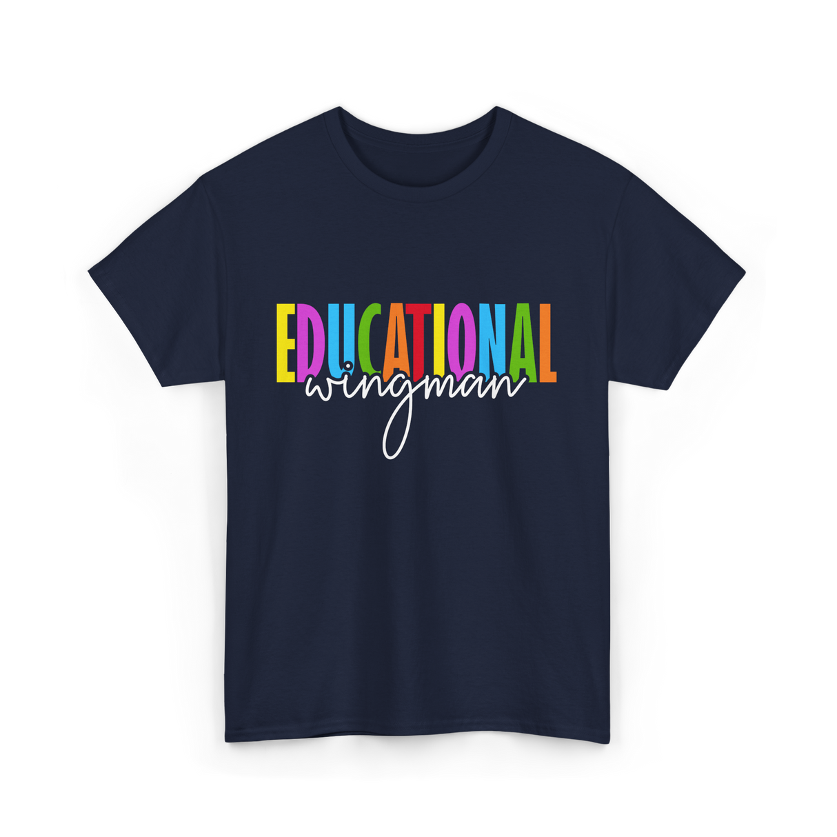 Educational Wingman Teacher Assistant T-Shirt - Navy